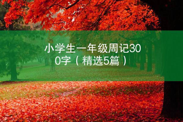 小学生一年级周记300字（精选5篇）