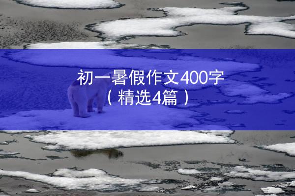 初一暑假作文400字（精选4篇）