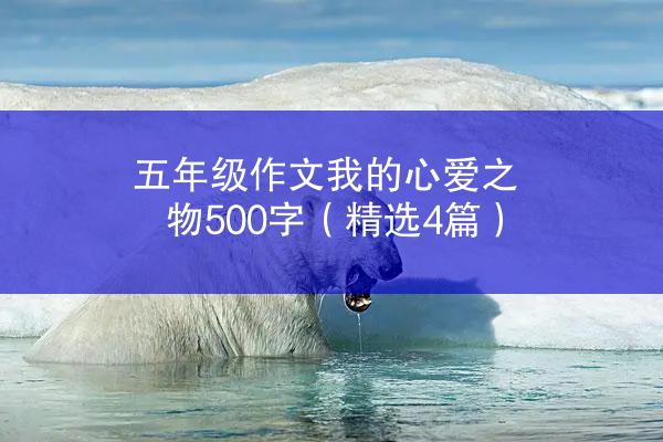 五年级作文我的心爱之物500字（精选4篇）