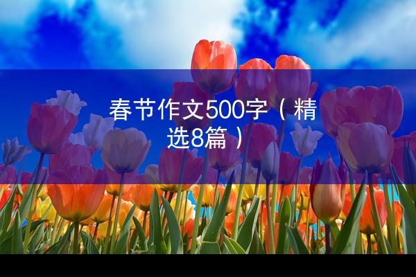 春节作文500字（精选8篇）