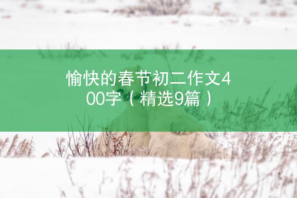 愉快的春节初二作文400字（精选9篇）