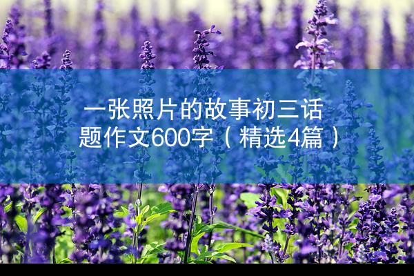 一张照片的故事初三话题作文600字（精选4篇）