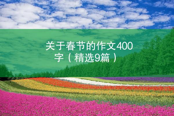 关于春节的作文400字（精选9篇）