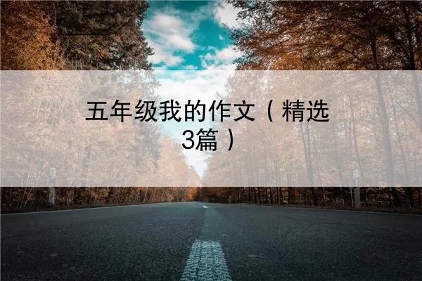 五年级我的作文（精选3篇）