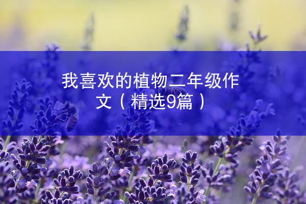 我喜欢的植物二年级作文（精选9篇）