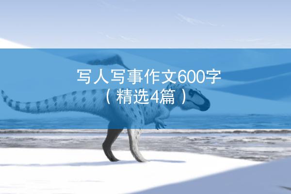 写人写事作文600字（精选4篇）