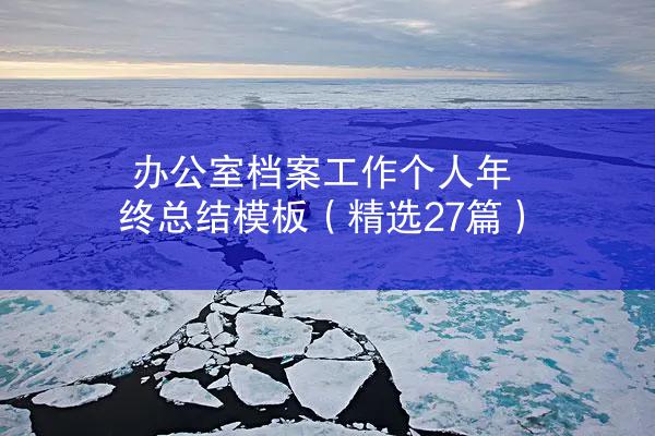 办公室档案工作个人年终总结模板（精选27篇）