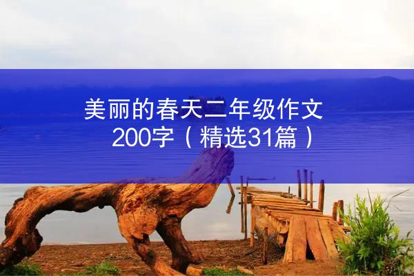 美丽的春天二年级作文200字（精选31篇）