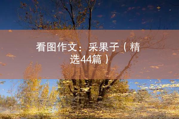 看图作文：采果子（精选44篇）