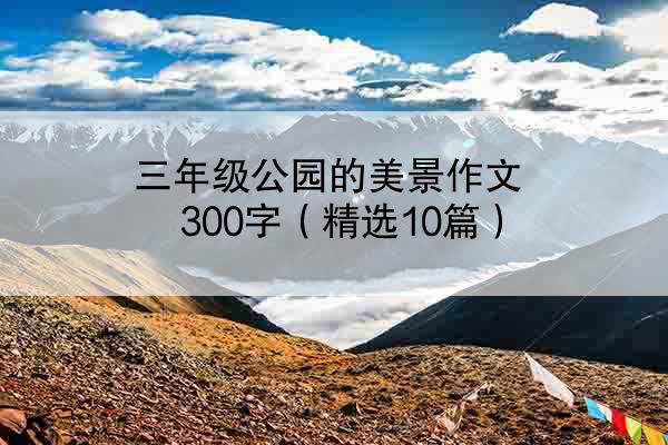 三年级公园的美景作文300字（精选10篇）