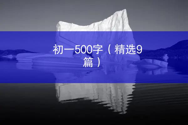 初一500字（精选9篇）