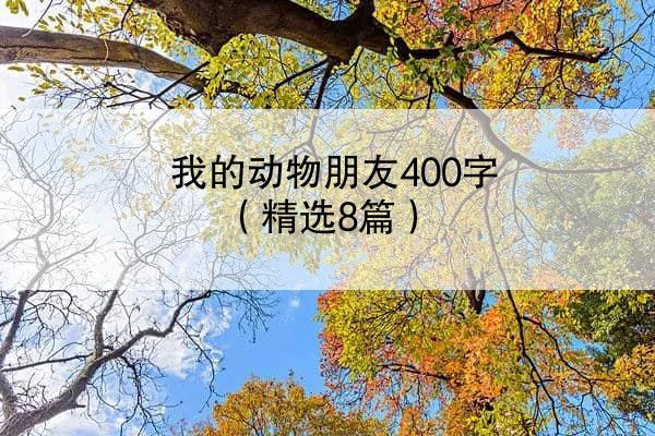 我的动物朋友400字（精选8篇）