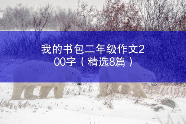 我的书包二年级作文200字（精选8篇）