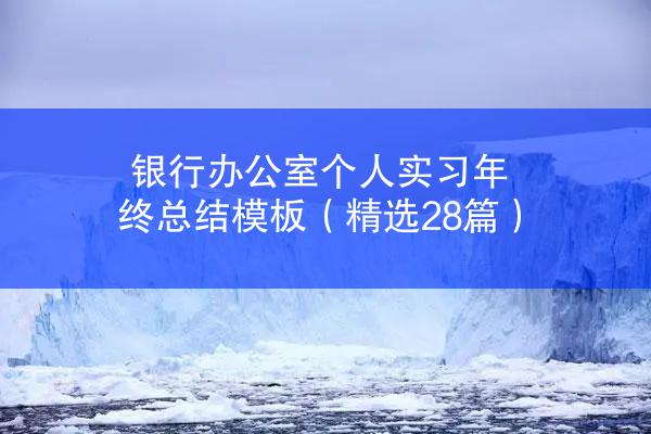 银行办公室个人实习年终总结模板（精选28篇）