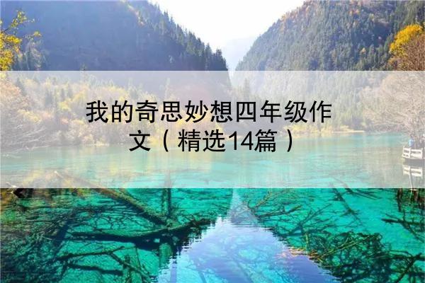 我的奇思妙想四年级作文（精选14篇）