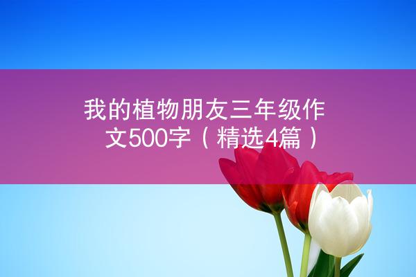 我的植物朋友三年级作文500字（精选4篇）