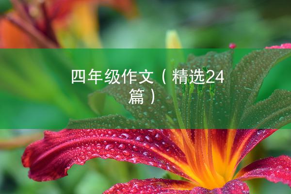 四年级作文（精选24篇）