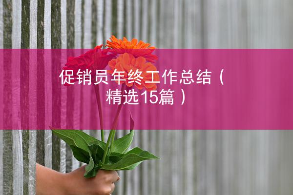 促销员年终工作总结（精选15篇）