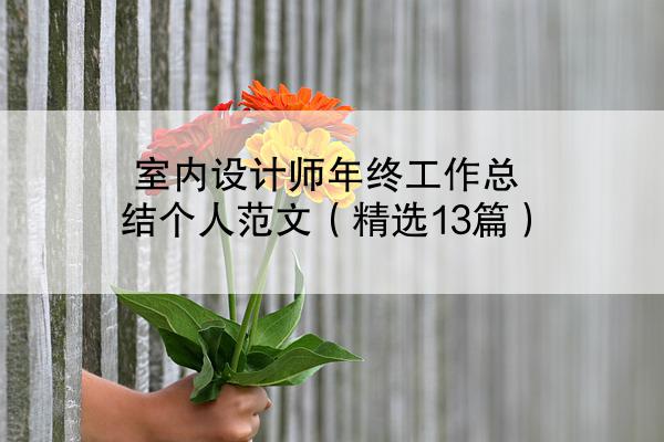 室内设计师年终工作总结个人范文（精选13篇）