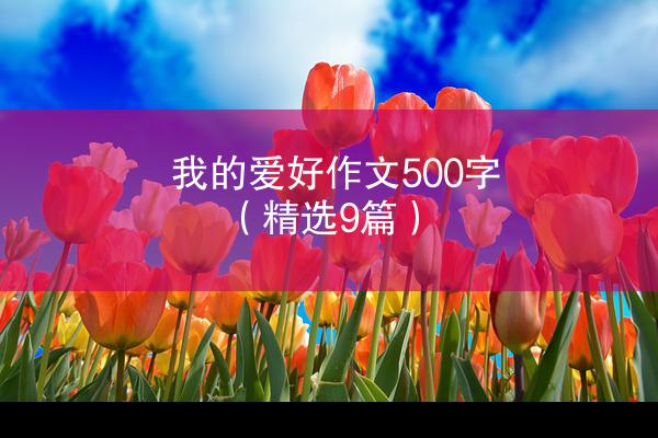 我的爱好作文500字（精选9篇）