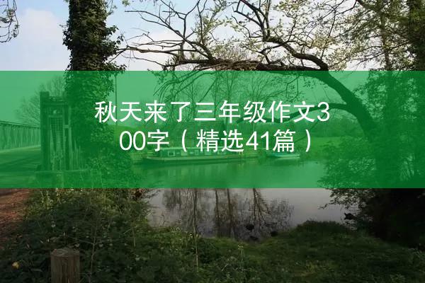 秋天来了三年级作文300字（精选41篇）