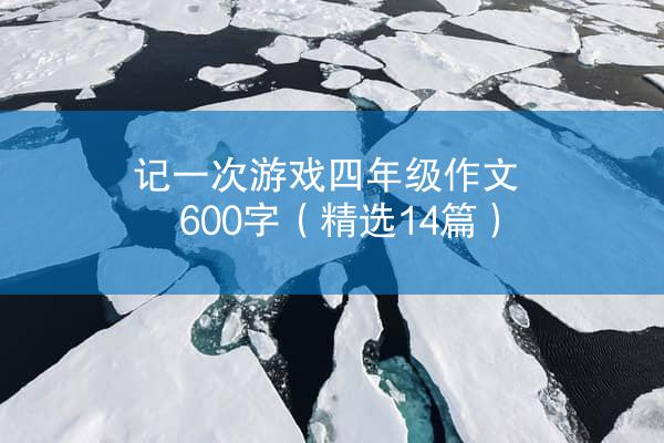 记一次游戏四年级作文600字（精选14篇）