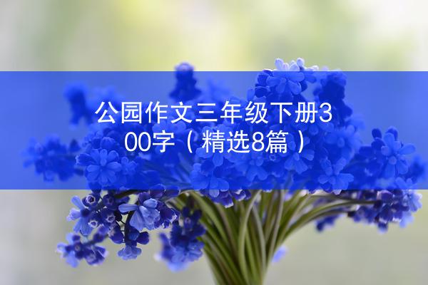 公园作文三年级下册300字（精选8篇）