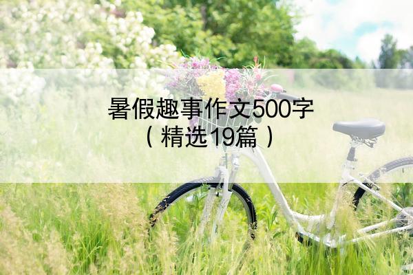 暑假趣事作文500字（精选19篇）