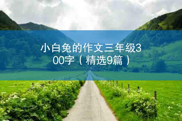 小白兔的作文三年级300字（精选9篇）