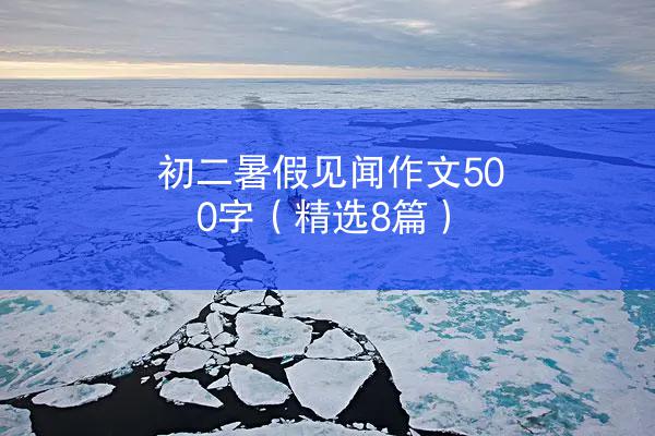 初二暑假见闻作文500字（精选8篇）