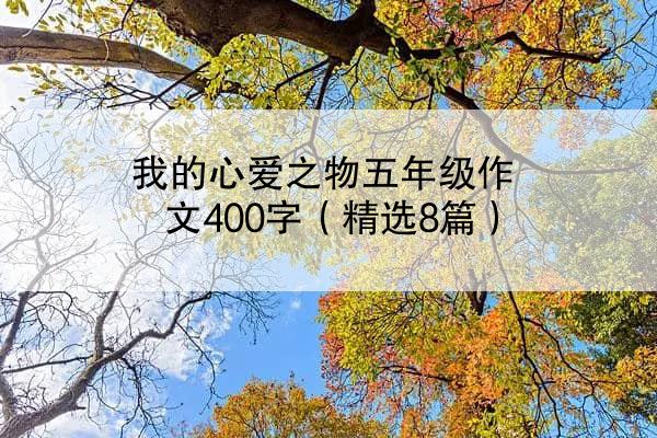 我的心爱之物五年级作文400字（精选8篇）