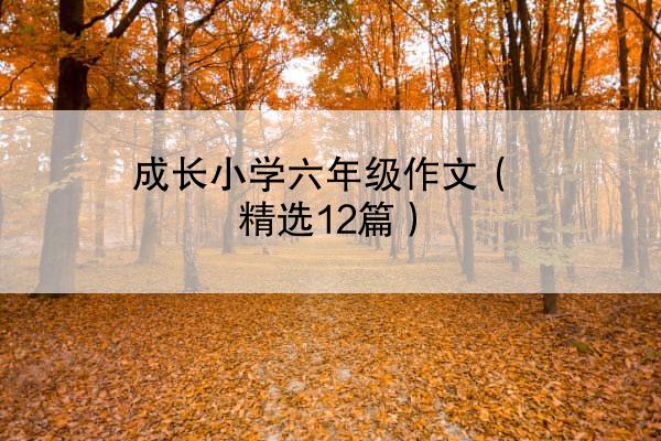 成长小学六年级作文（精选12篇）