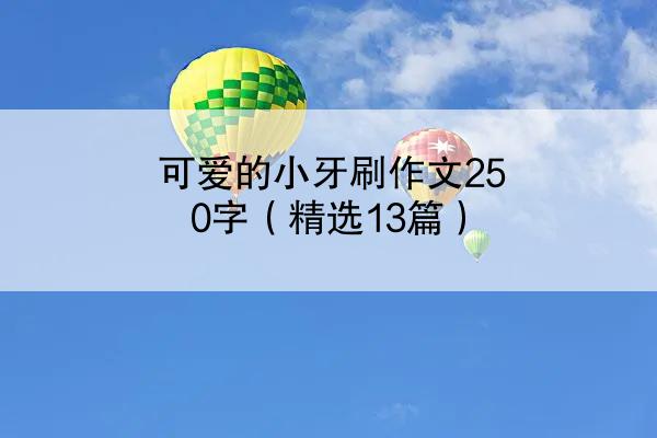 可爱的小牙刷作文250字（精选13篇）