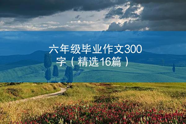 六年级毕业作文300字（精选16篇）