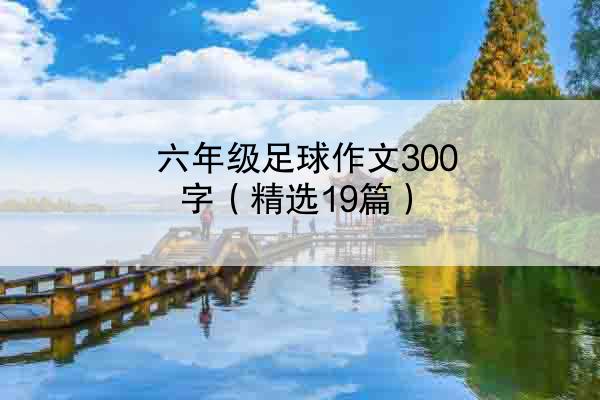 六年级足球作文300字（精选19篇）