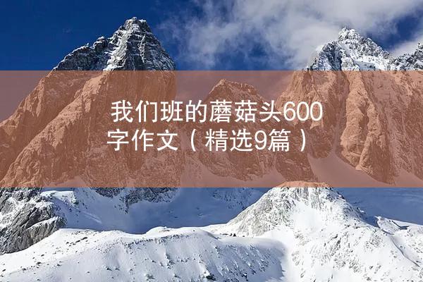 我们班的蘑菇头600字作文（精选9篇）