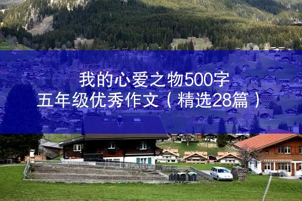 我的心爱之物500字五年级优秀作文（精选28篇）