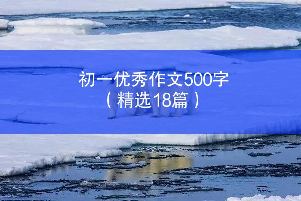 初一优秀作文500字（精选18篇）