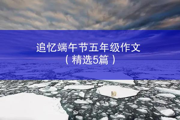 追忆端午节五年级作文（精选5篇）