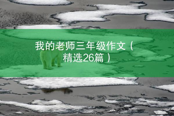 我的老师三年级作文（精选26篇）