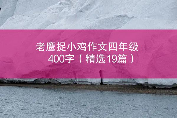 老鹰捉小鸡作文四年级400字（精选19篇）