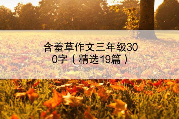 含羞草作文三年级300字（精选19篇）