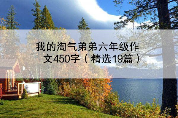 我的淘气弟弟六年级作文450字（精选19篇）