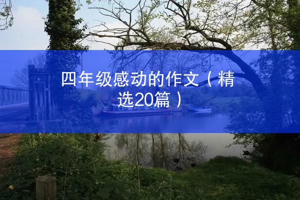 四年级感动的作文（精选20篇）