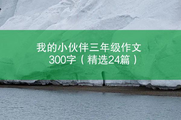 我的小伙伴三年级作文300字（精选24篇）