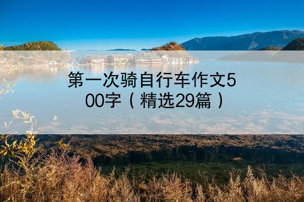 第一次骑自行车作文500字（精选29篇）