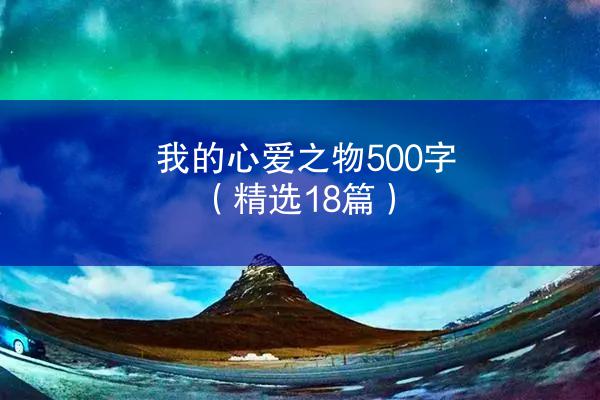 我的心爱之物500字（精选18篇）