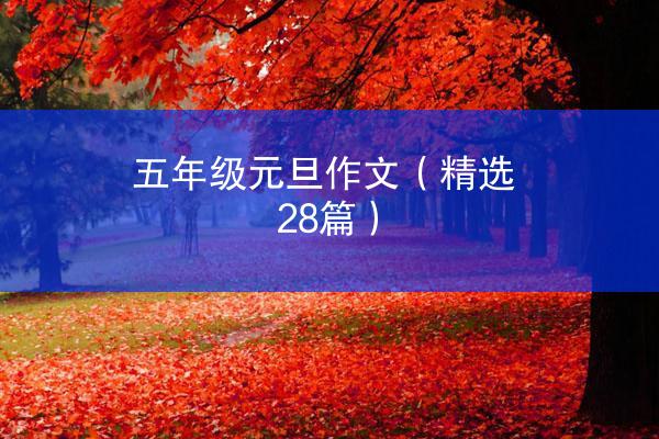 五年级元旦作文（精选28篇）