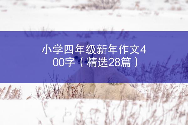 小学四年级新年作文400字（精选28篇）