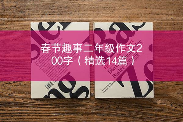 春节趣事二年级作文200字（精选14篇）